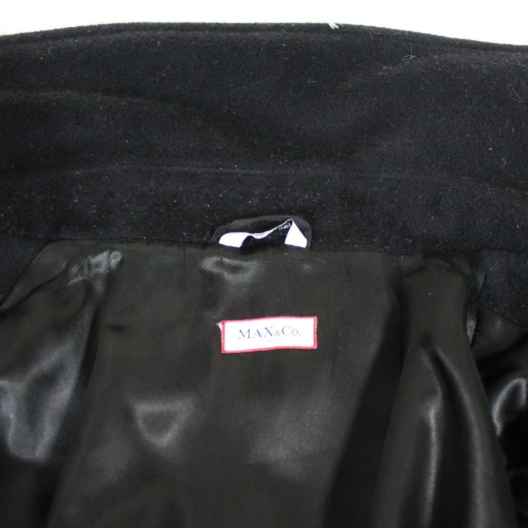 美品 マックスアンドコー ロングコート ウール カシミヤ ブラック MAX&Co