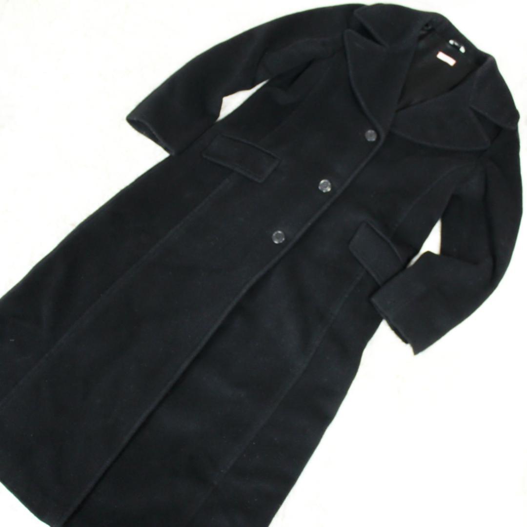 美品 マックスアンドコー ロングコート ウール カシミヤ ブラック MAX&Co