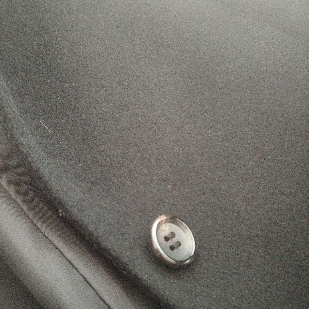 アナイ　カシミヤ100%　ロングコート　ベルト付　ベルテッド　ブラック　黒　比翼