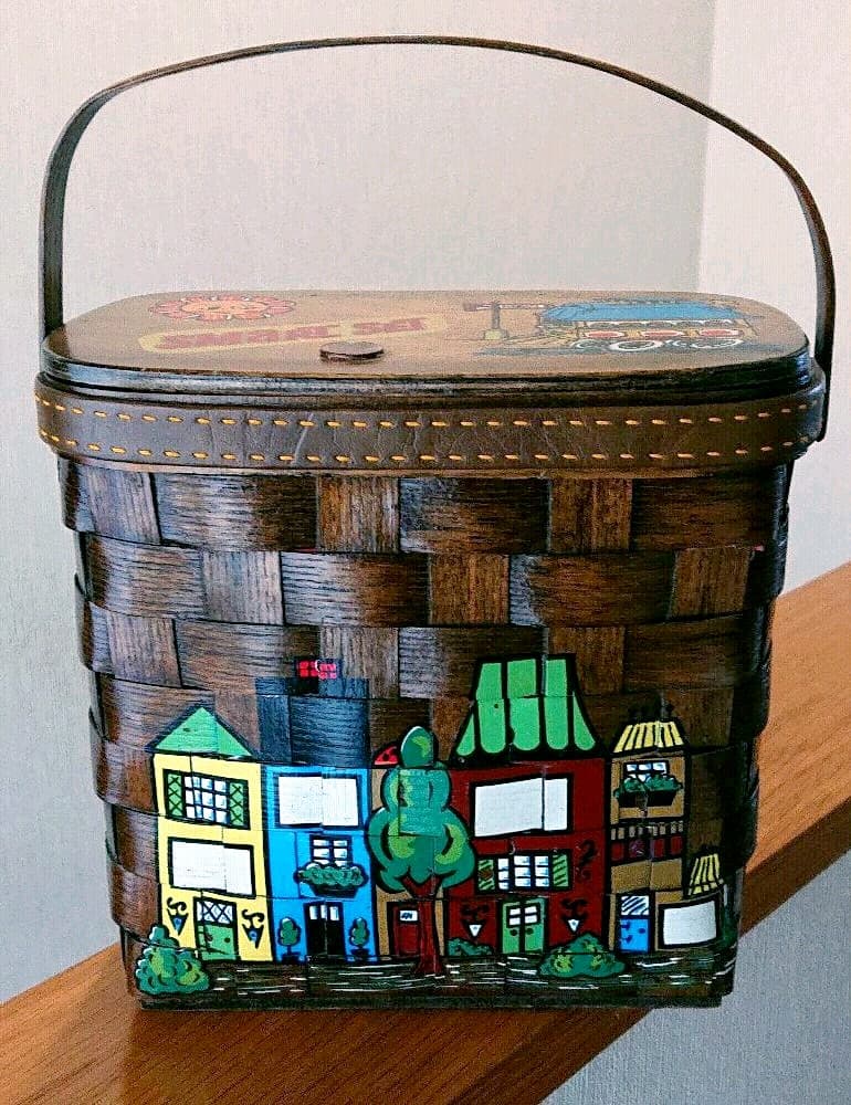 アンティーク　バスケット　アメリカ