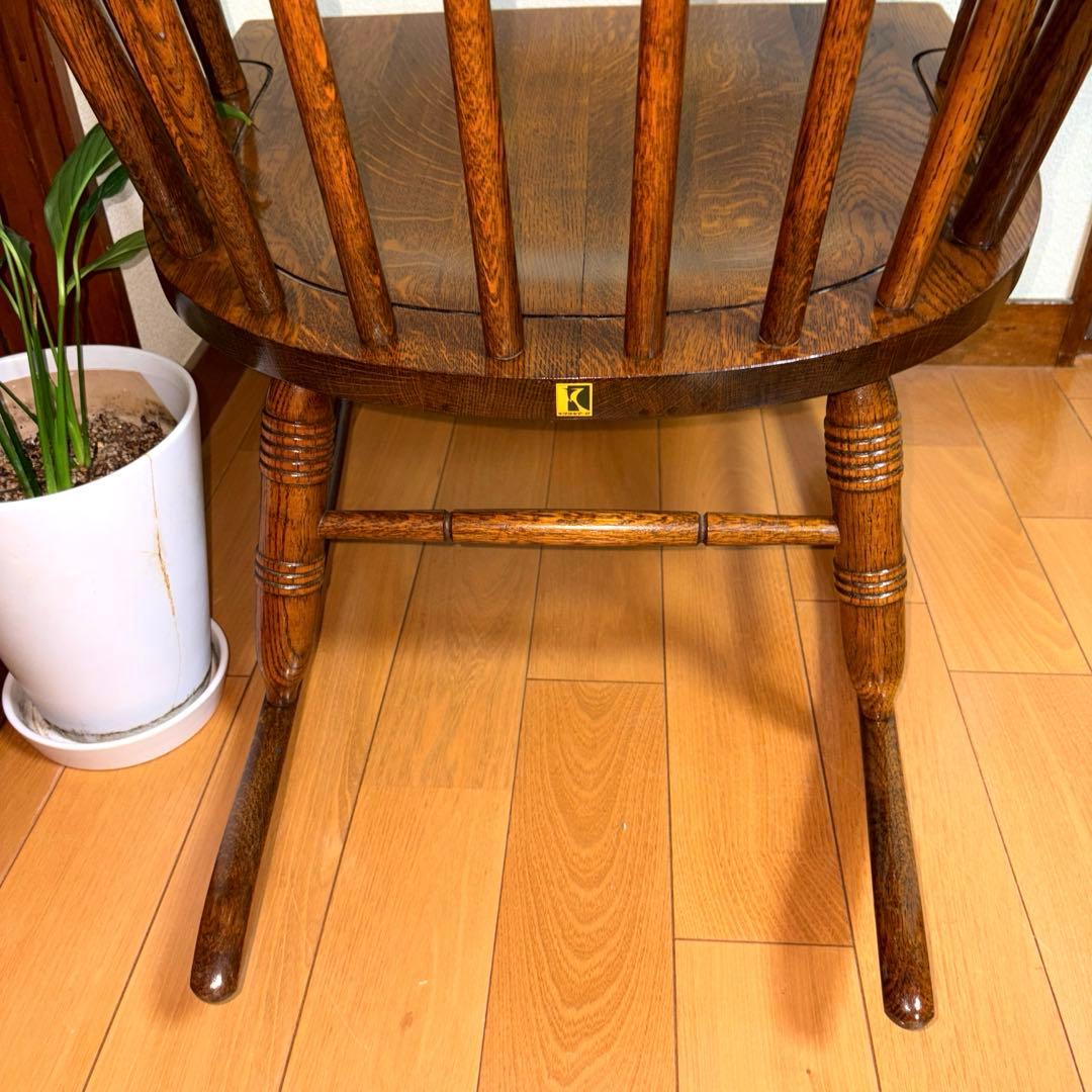 飛騨の家具 飛騨産業 木製 ロッキングチェア キツツキマーク