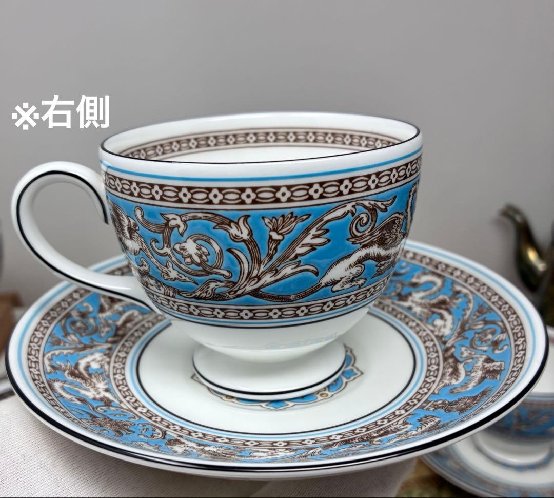 ウェッジウッド フロレンティーンターコイズ リー　カップ＆ソーサー コーヒー