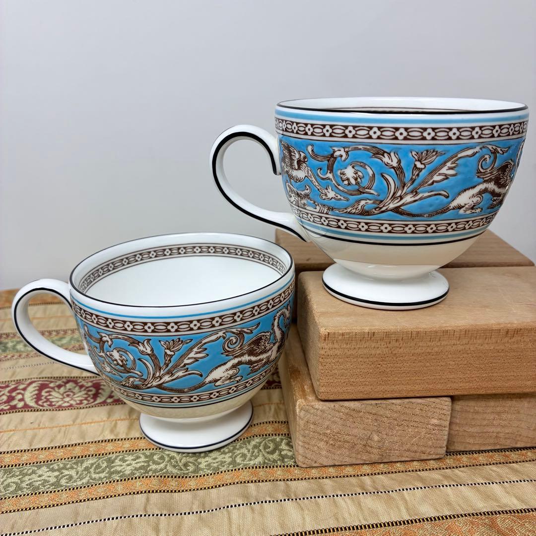 ウェッジウッド フロレンティーンターコイズ リー　カップ＆ソーサー コーヒー