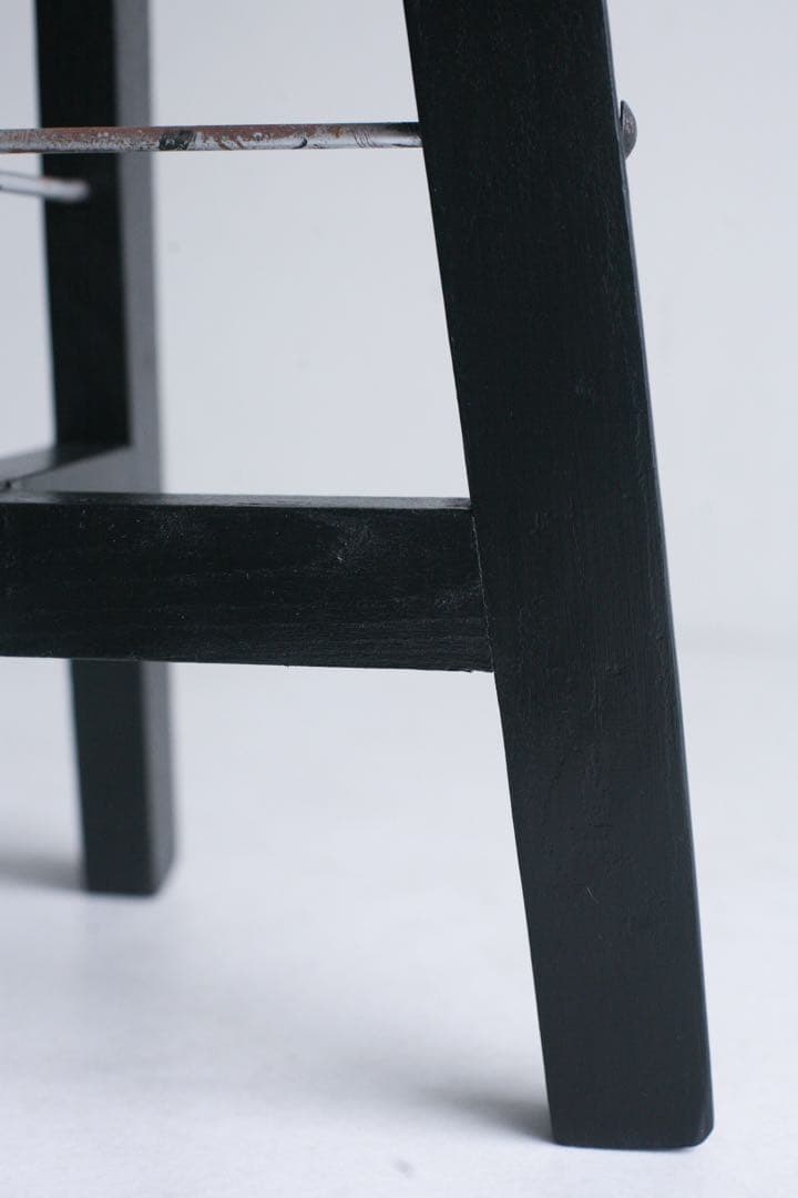 丸スツール　ケヤキ材　無垢材　古家具　ダイニングチェア　丸椅子