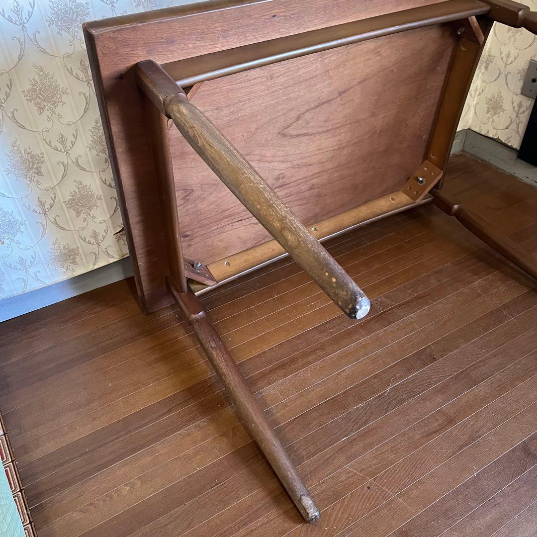 【アンティーク】昭和レトロ トーア 木製 ダイニングテーブル 食卓 古家具