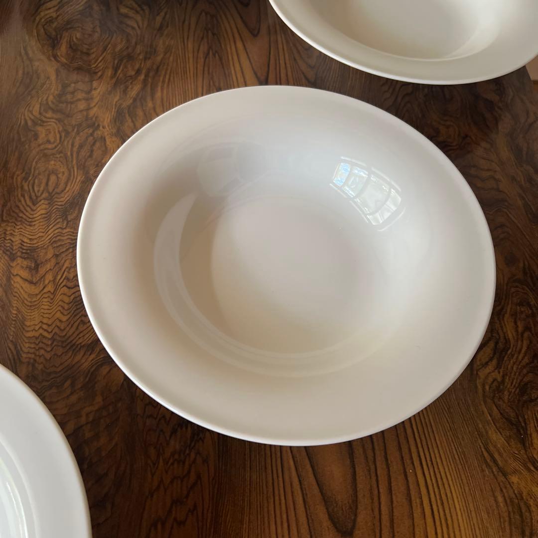 Arzberg ホワイト深皿6枚セット白磁　ドイツパスタプレート