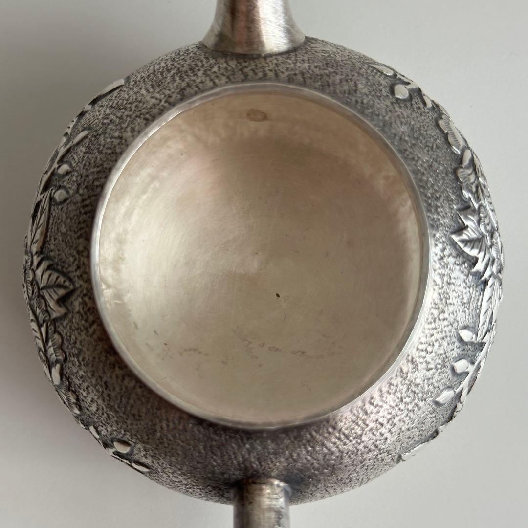 M*a様 銀製 茶器 茶道具 急須 足銀999 牡丹 金属工芸