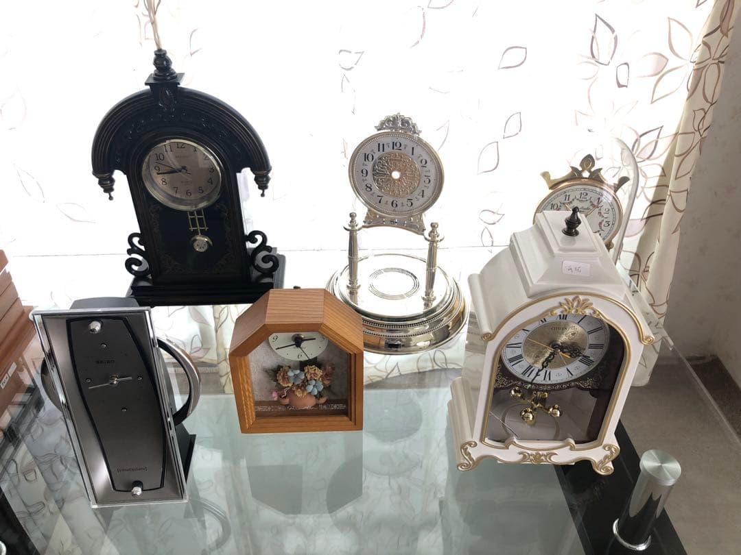 置き時計　訳ありジャンク品シチズン セイコー等6台