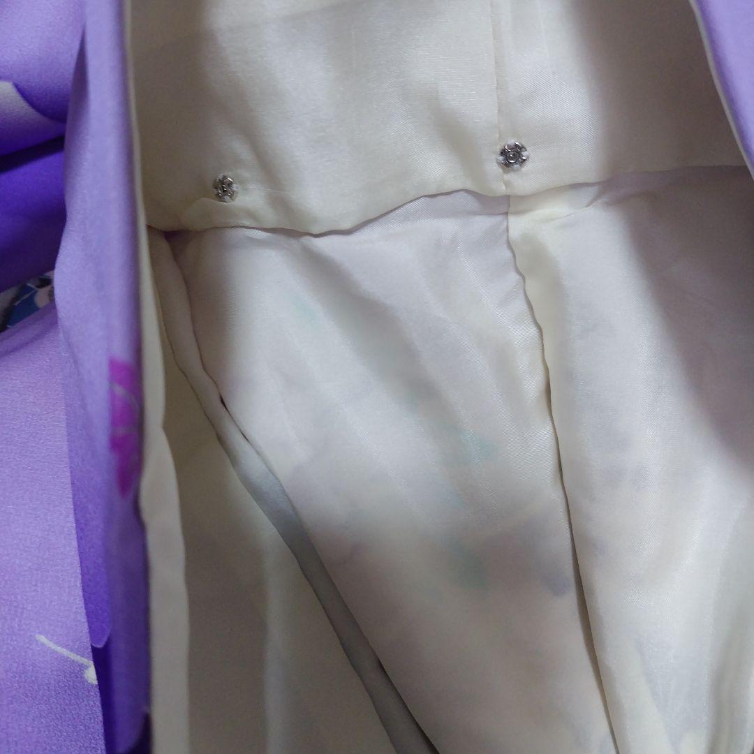 振袖　成人式　正絹　紫　パープル