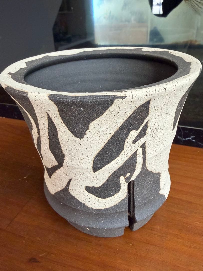 沼野 秀章 / 黒二白 新品未使用 鉢 アガベ