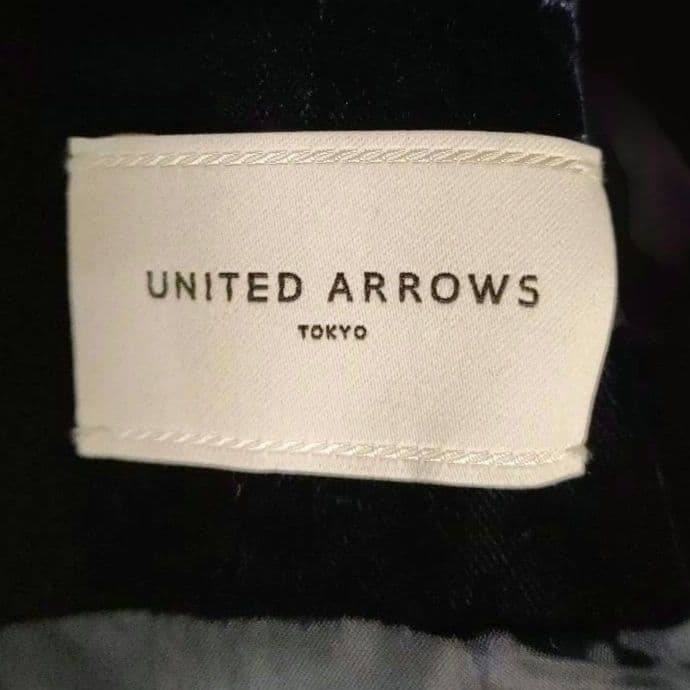 【美品】UNITED ARROWS ベルベットサロペット ネイビー38
