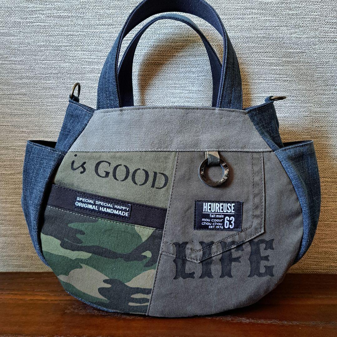 デニムリメイク♡おにぎりポーチ