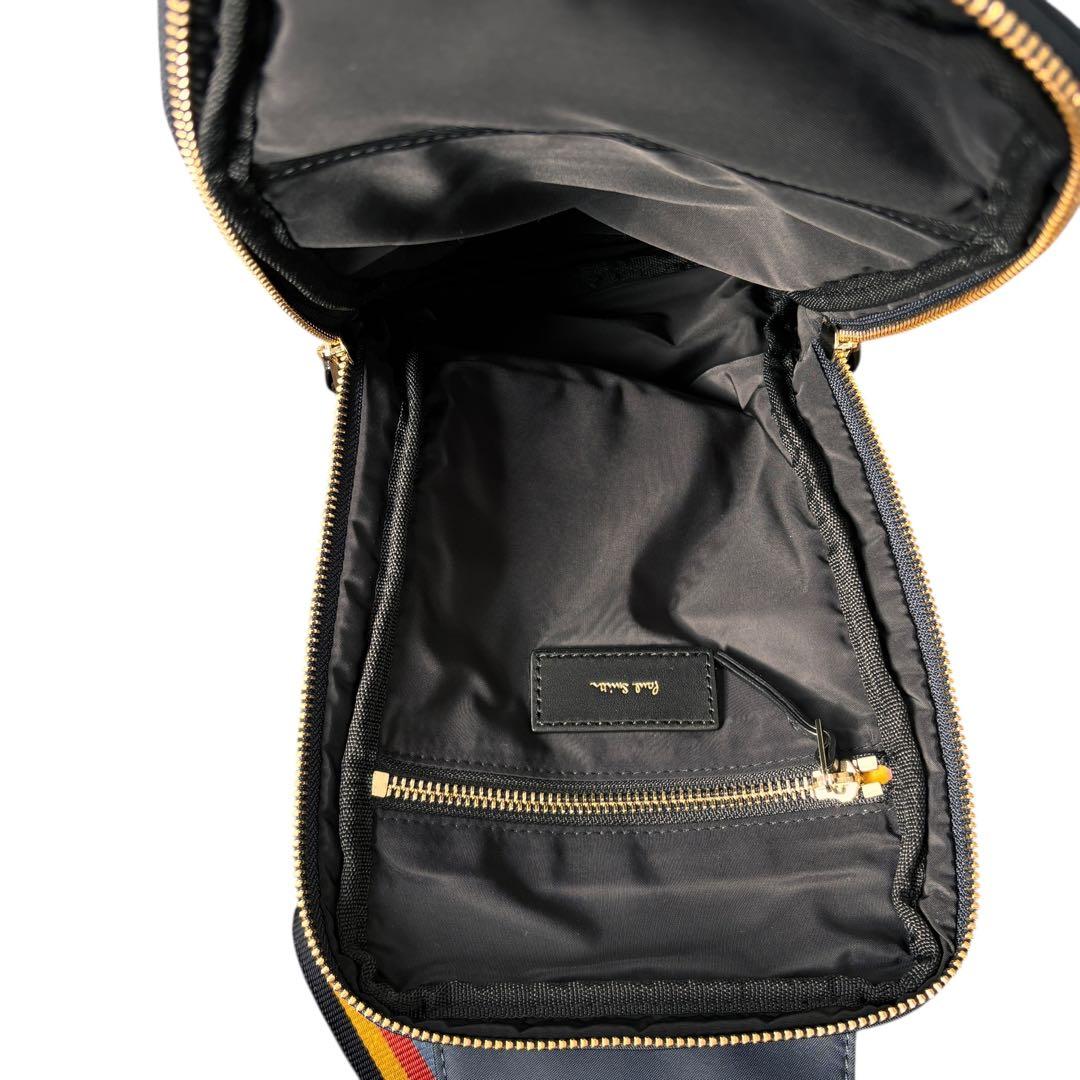 ポールスミス ボディバッグ 新品同様 ナイロン マルチ 紺