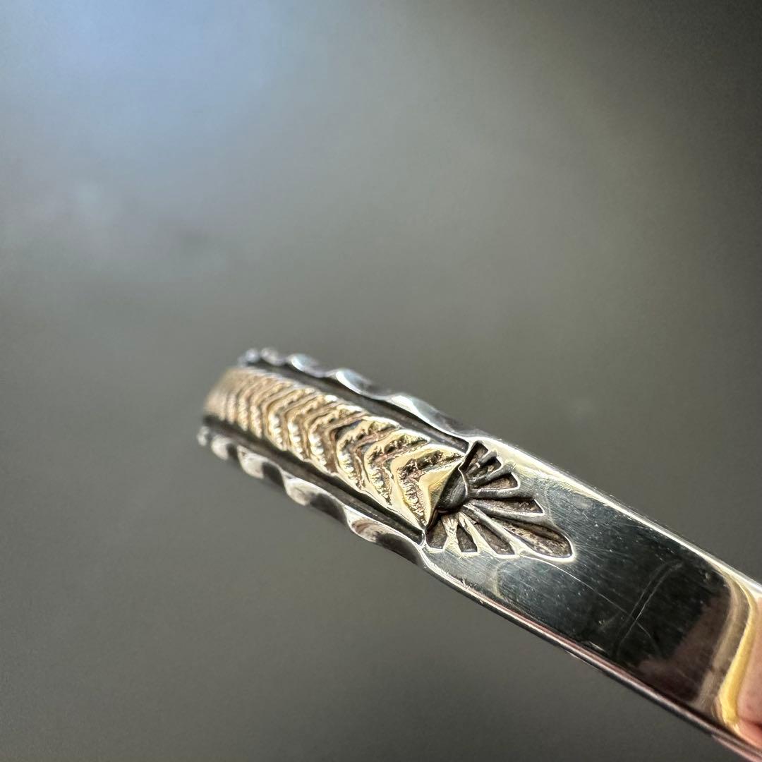 専用　Navajo Bruce Morgan 14K バングル　8mm幅