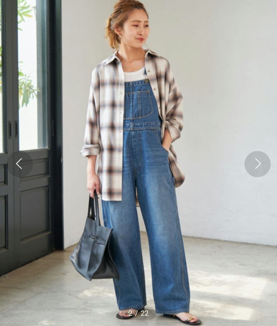 Spick & Span Shiori's デニムサロペット