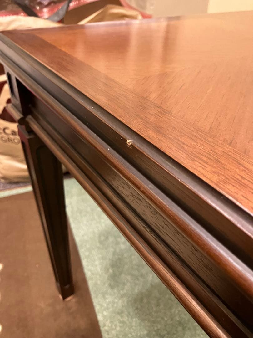 欧州風　木製サイドテーブル　マルニ木工 表面も綺麗な状態　お洒落