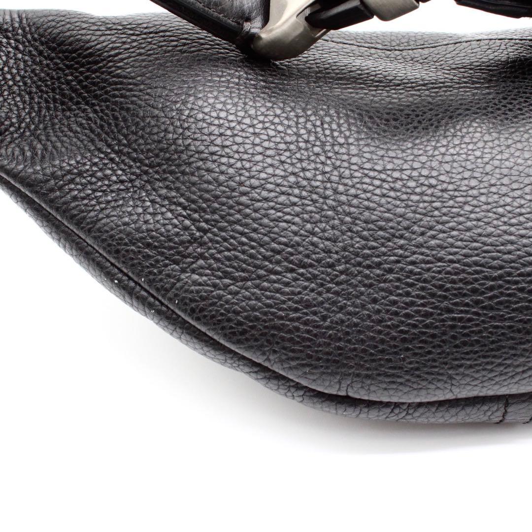 【美品】COACH ボディバッグ スリングバッグ ミニバック レザー ブラック