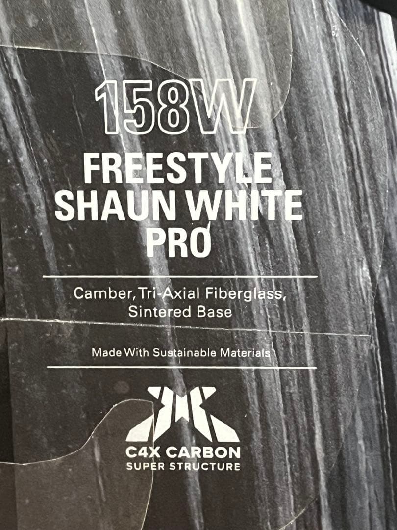 中古美品　ホワイトスペース ショーンホワイトフリースタイルプロ　158W ワイド