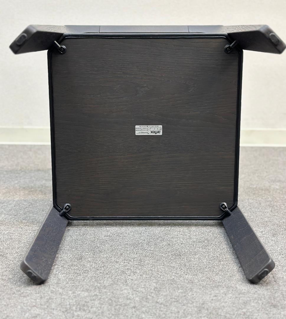 ■アルフレックス■モンテベロ　サイドテーブル　天板革張り込み仕様＆棚板付き