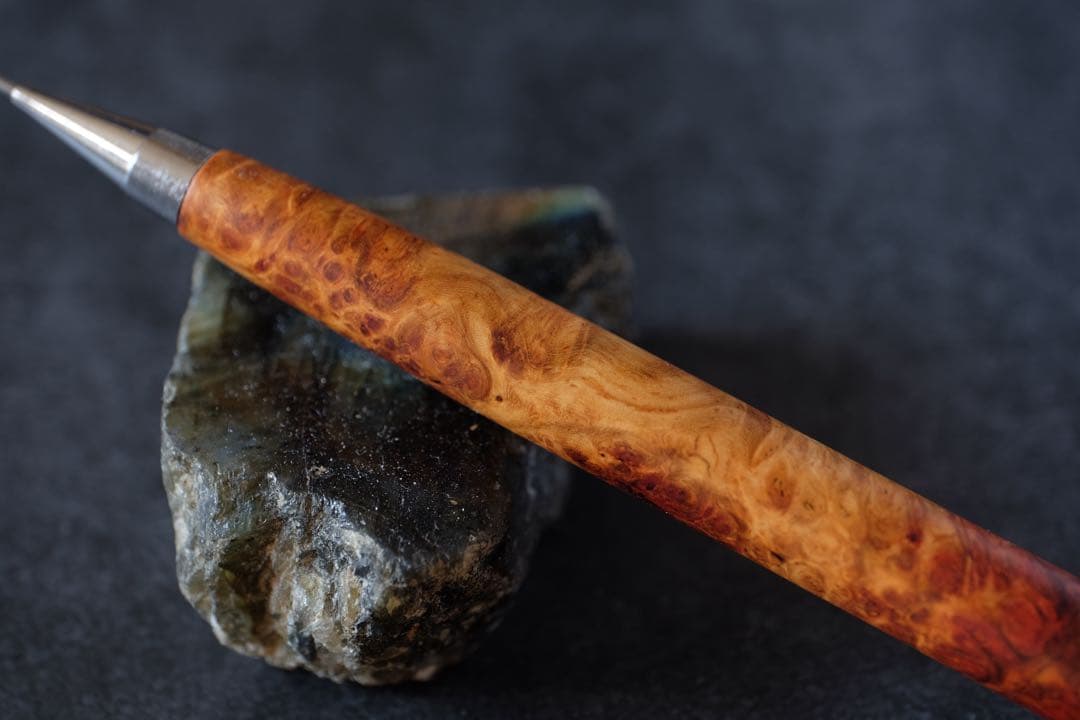 PG5木軸カスタム0229　高村杢工房 製図用シャープペンシル　花梨瘤