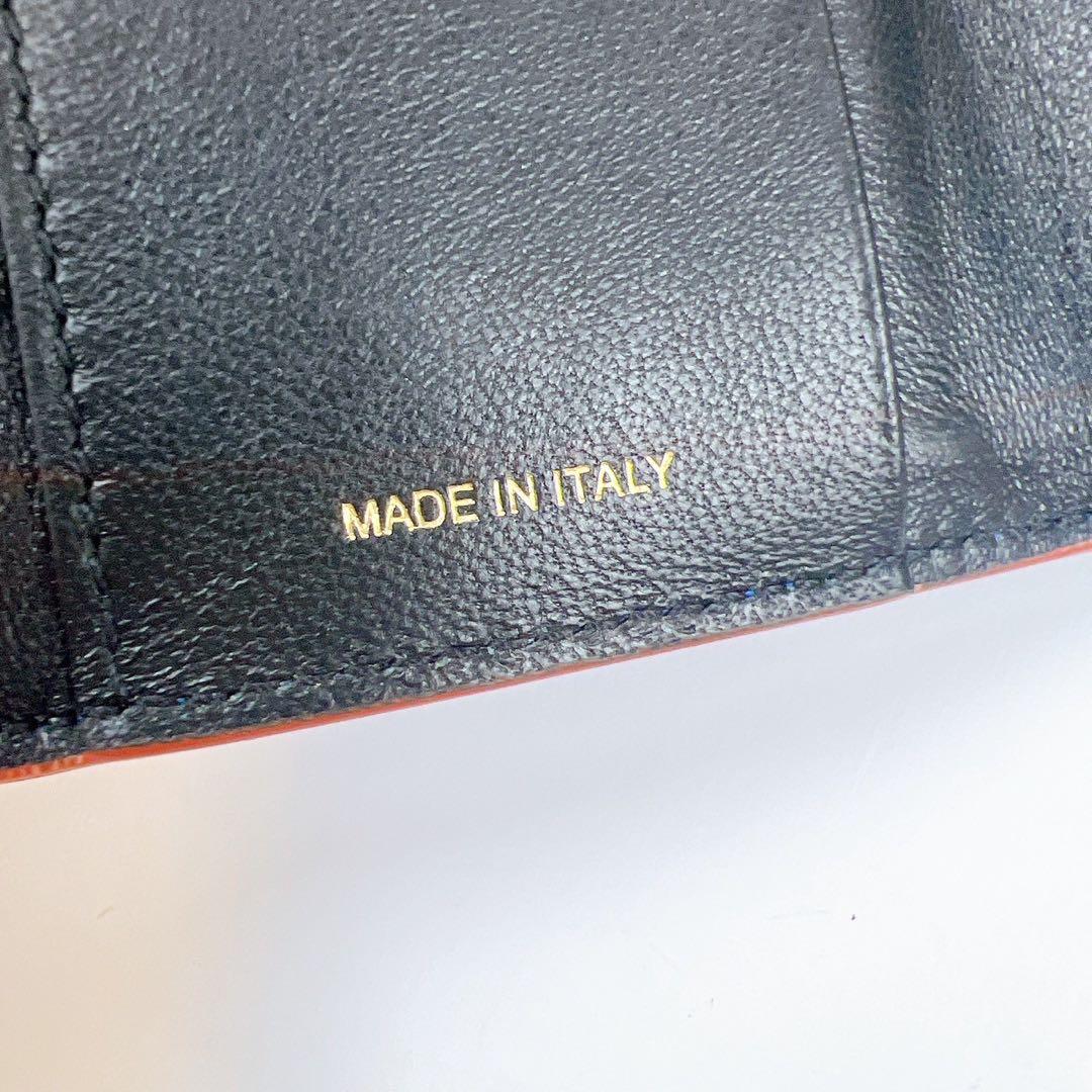 新品未使用✨ MARNI マルニ 三つ折り 折り財布 ネイビー ブルー レザー