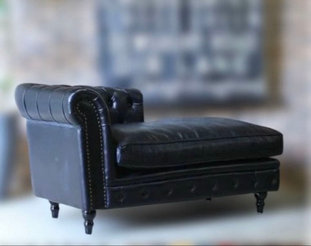 チェスターフィールド コーナーソファ PUレザーカウチ