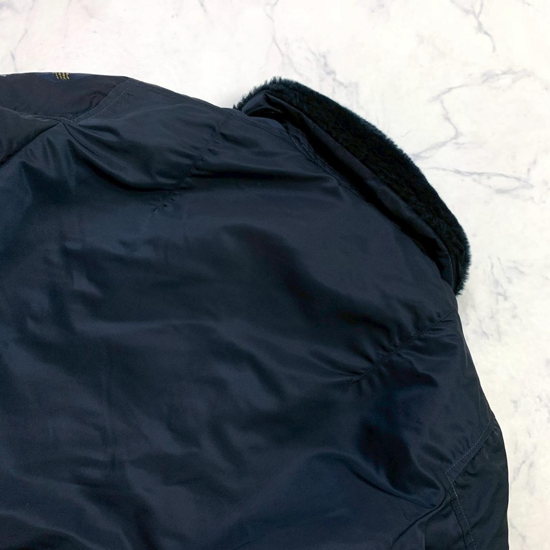 50s復刻★ USA製 ALPHA B-15C ネイビー 38　E018