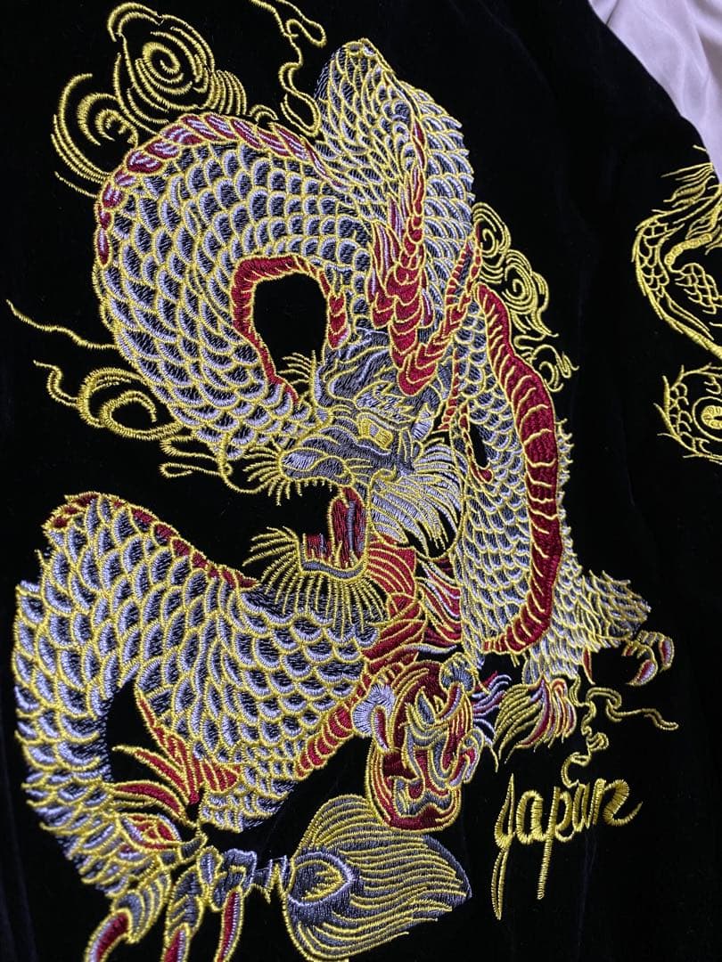 90s 美品 別珍 日本限定 スカジャン 龍 vintage