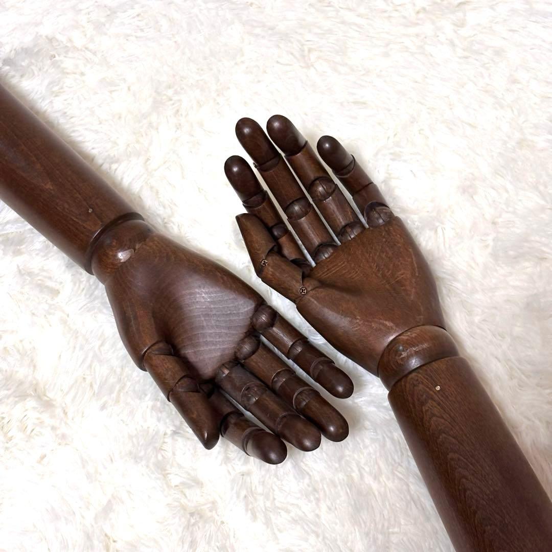 マネキン　トルソー　紳士　布張り 腕付き 可動式　半身トルソー　 Lサイズ