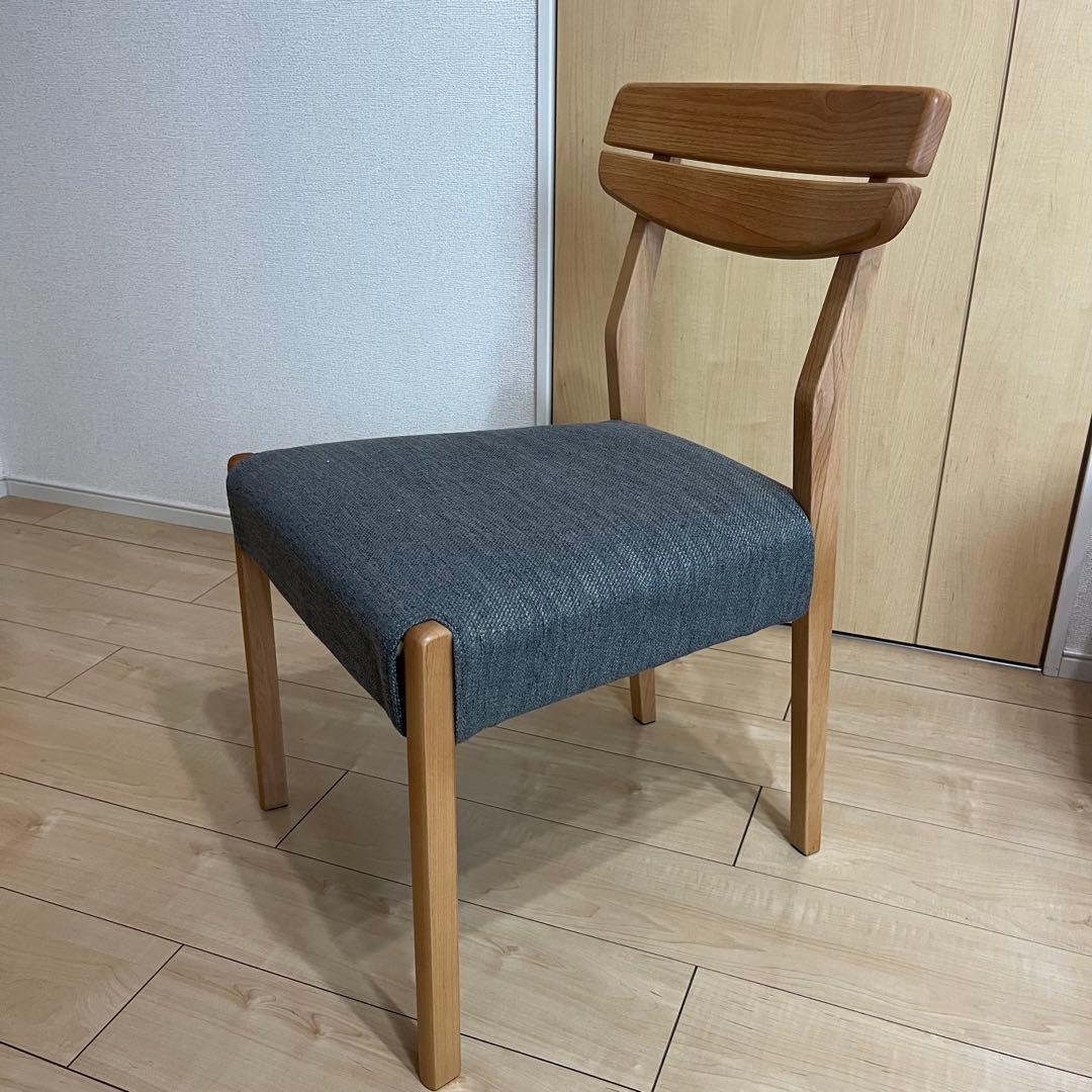 ダイニングチェア(アルナスDF LBR/DRAV-GY)