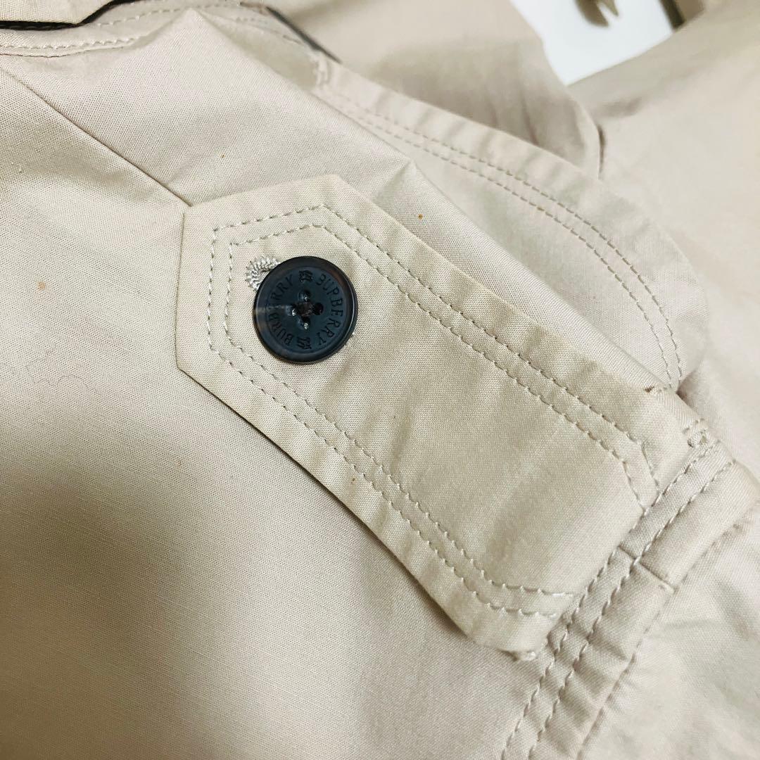 バーバリーブラックレーベル　トレンチコート　ベージュ　ノバチェック　ベルト L