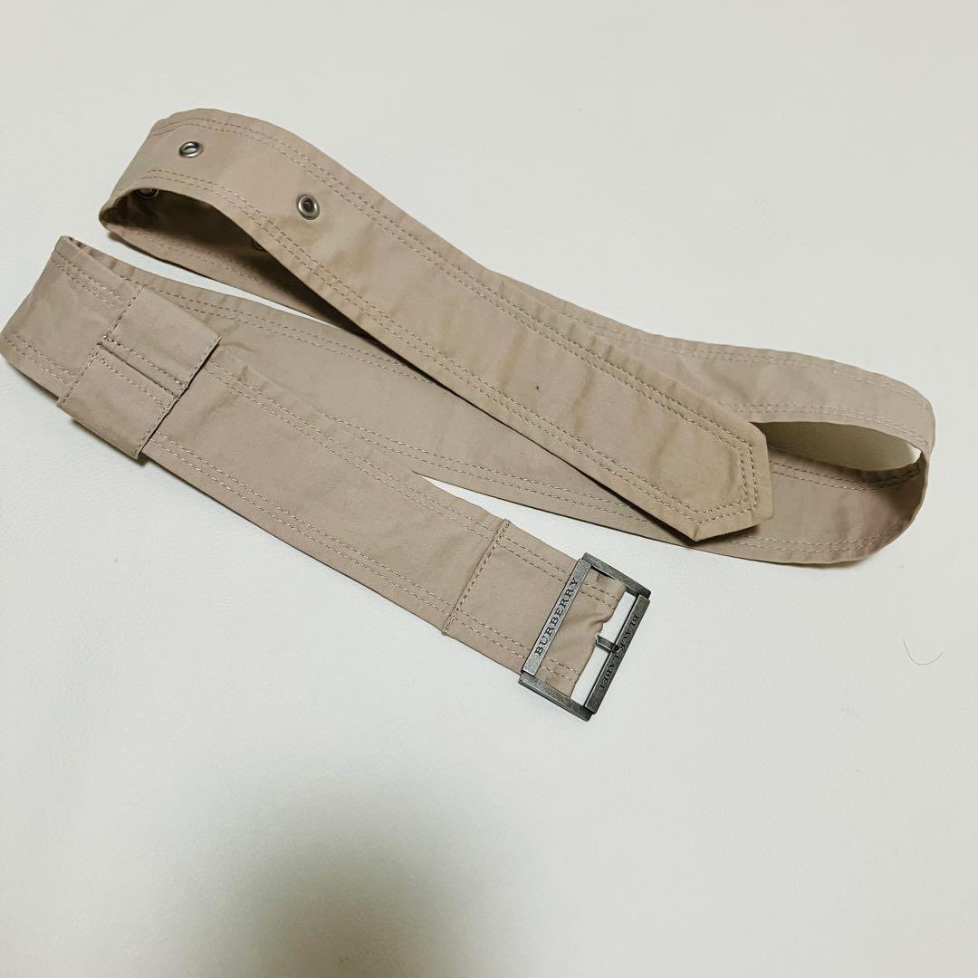 バーバリーブラックレーベル　トレンチコート　ベージュ　ノバチェック　ベルト L