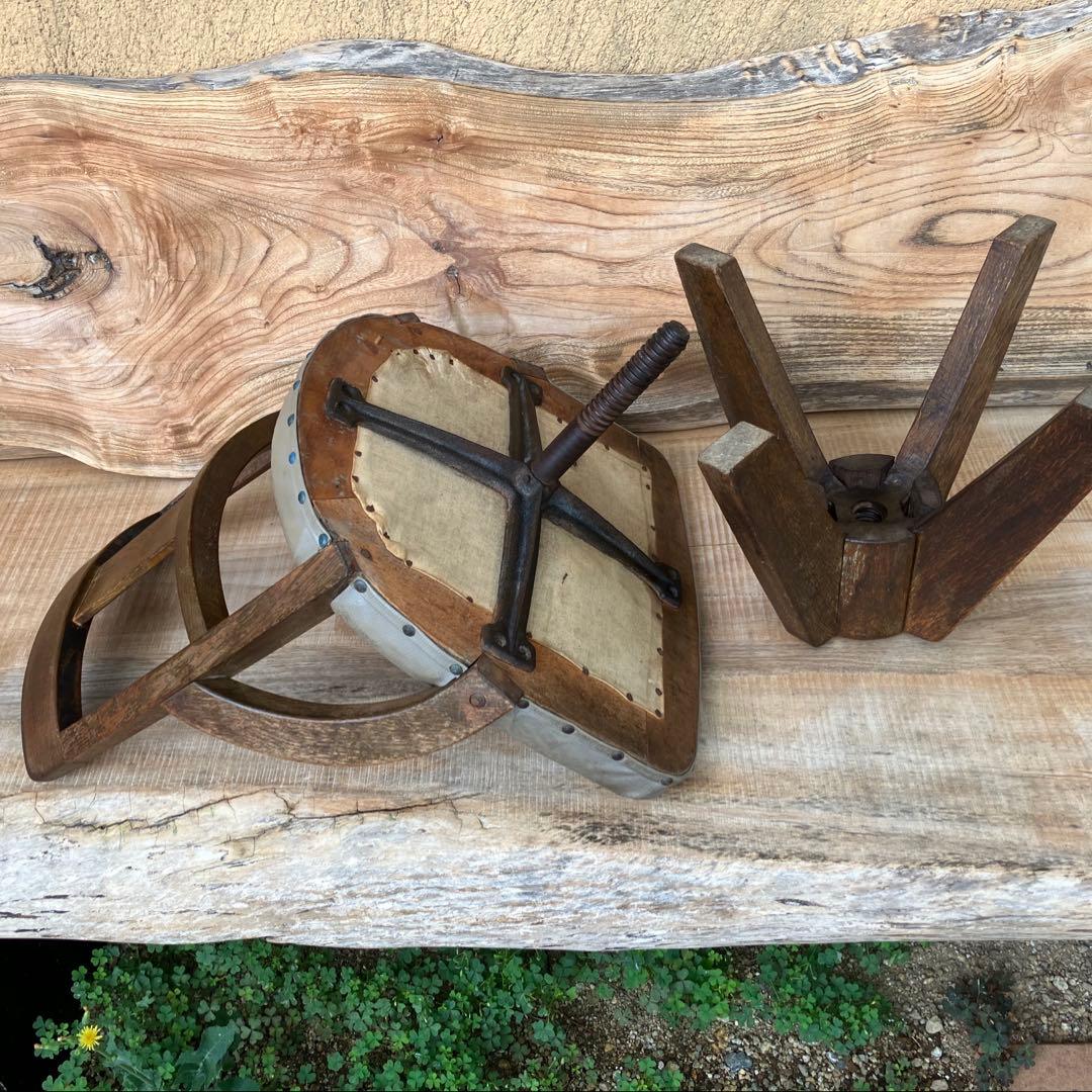 ドクターチェア 古い椅子 ヴィンテージ 時代物 当時もの 昭和レトロ 古家具