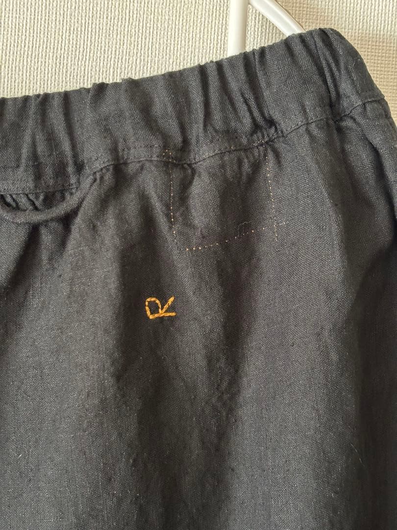 【新品】45R インド度詰リネンの ラッパー キュロット パンツ / 完売色