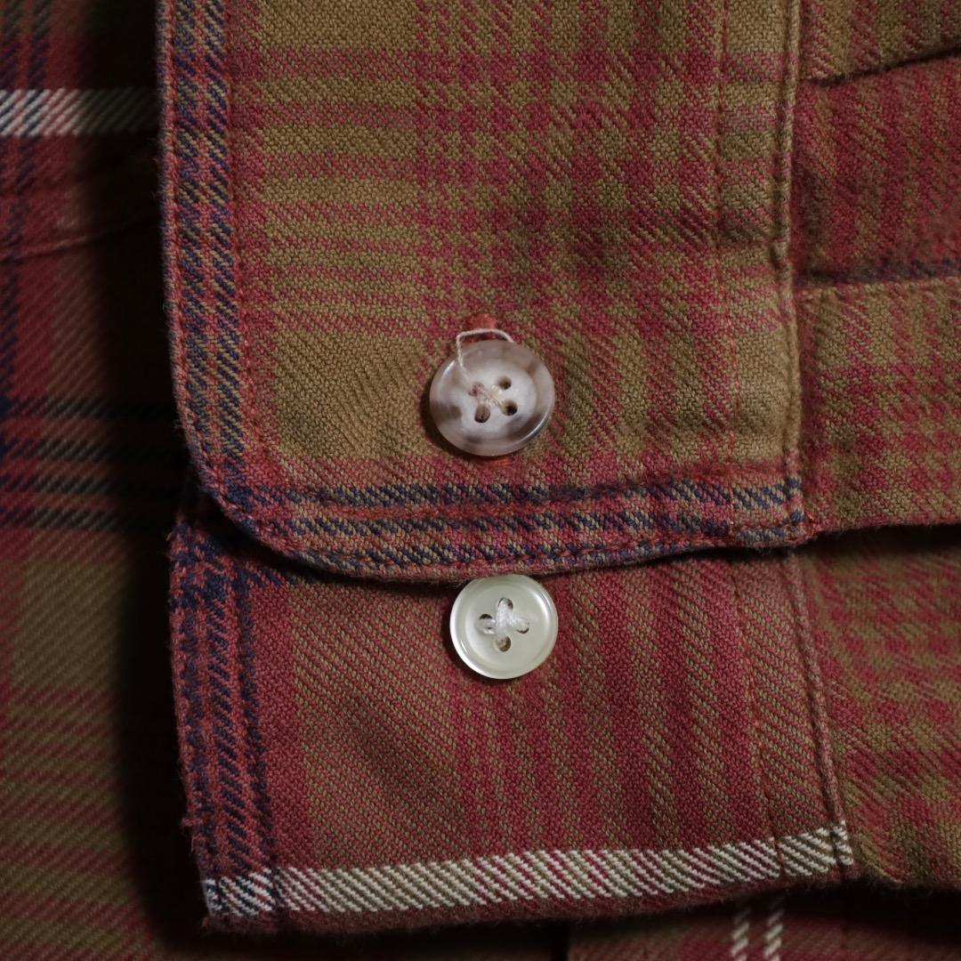 WILLIS&GEGEIGEER シャツ 長袖 90s バーガンディー 美品