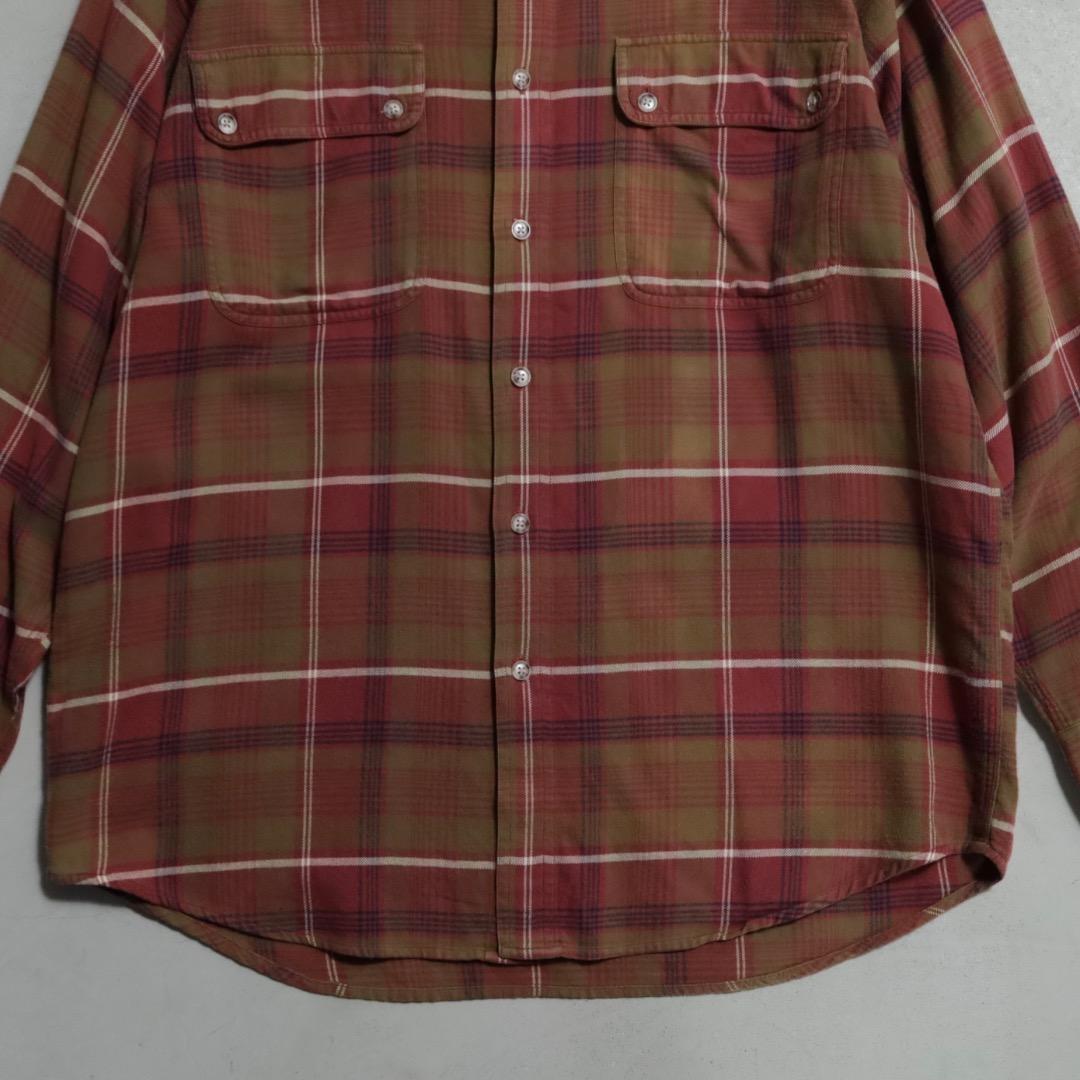 WILLIS&GEGEIGEER シャツ 長袖 90s バーガンディー 美品