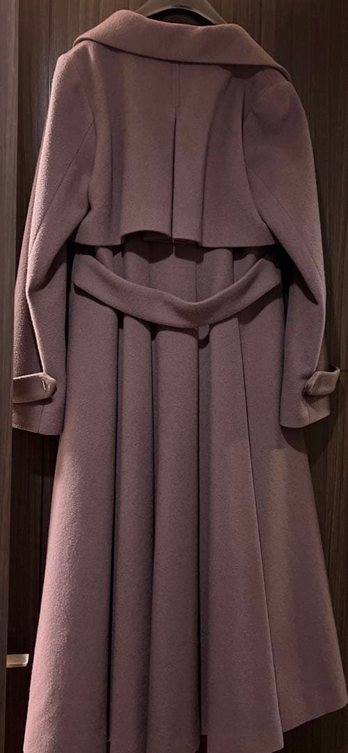 【値下げ】ノエラ　バックプリーツウールトレンチコート　ブラウン