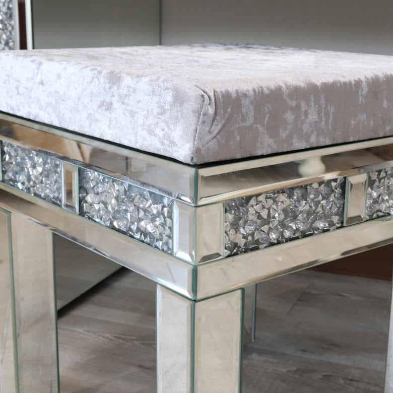 ミラー家具 ドレッサー スツール 三面鏡 セット ジュエリーデスク 3点セット