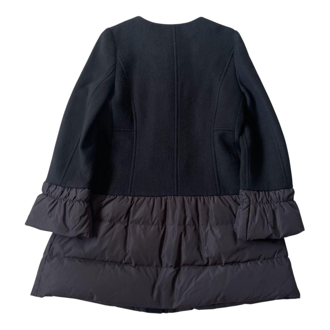 トゥービーシック ダウンコート タフタコンビウールコート 42 定価8.6万