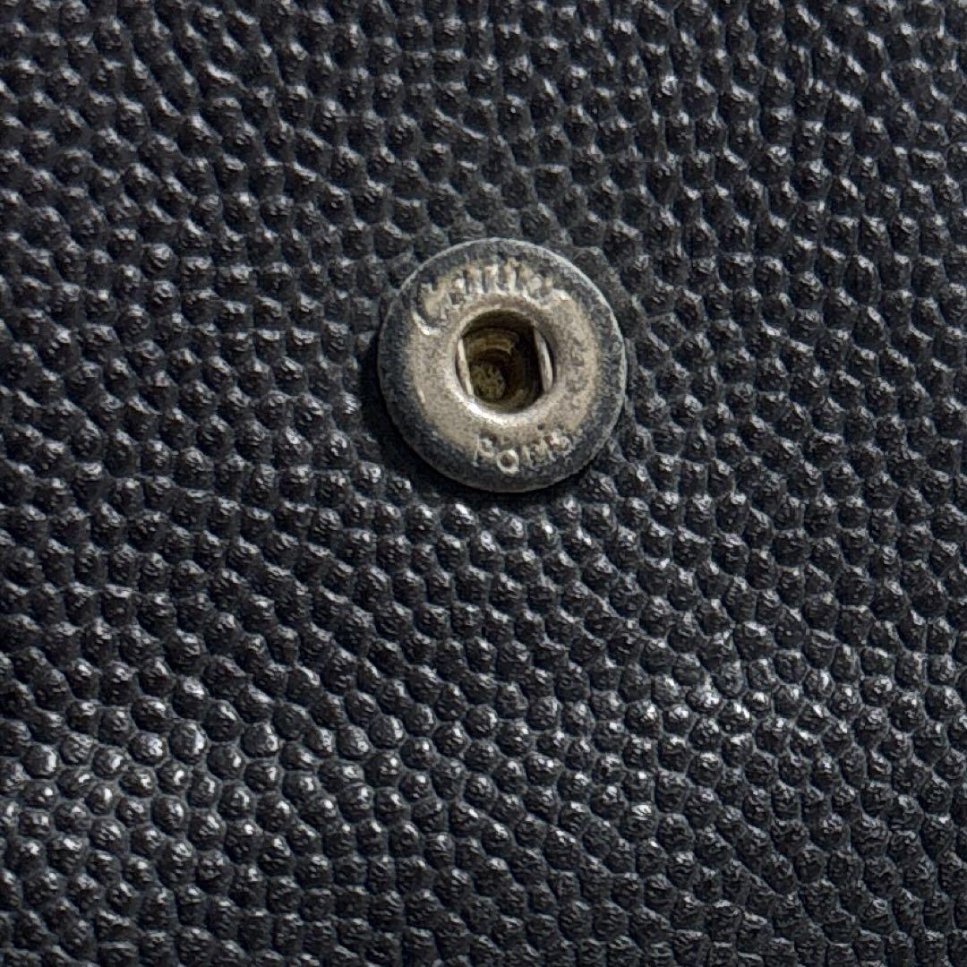 Cartier カルティエ　サントス 二つ折り財布　ロゴプレート