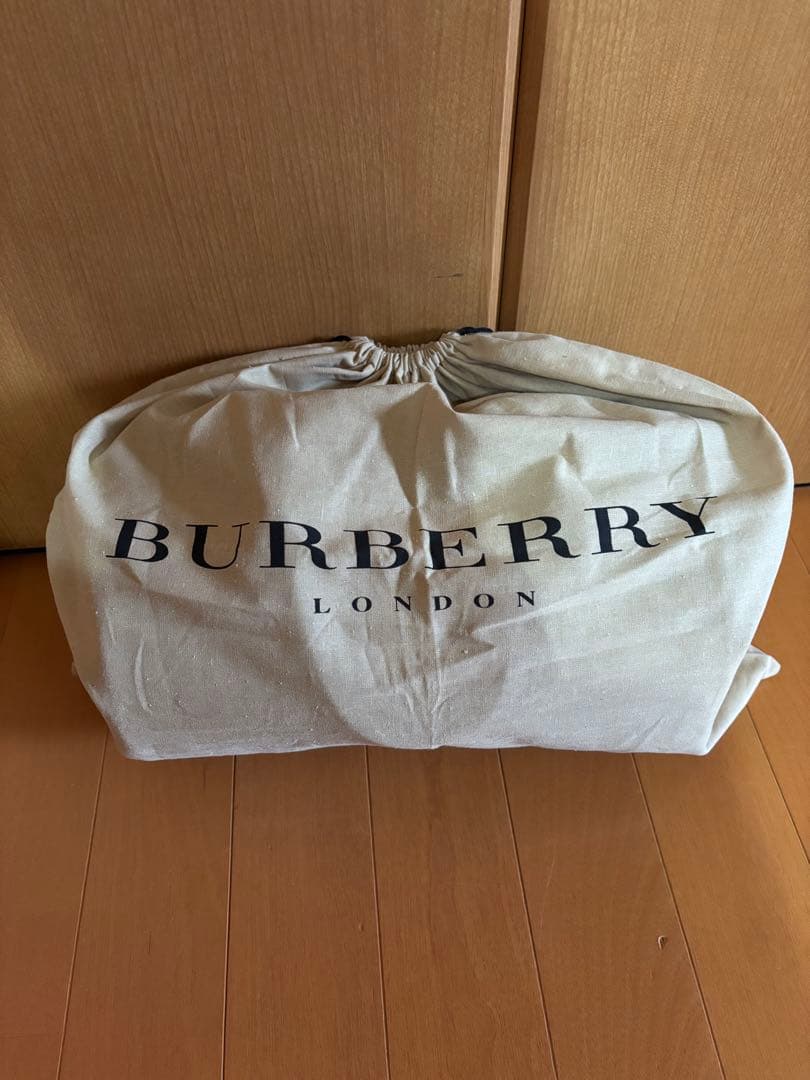 バーバリーチェック柄 ボストンバッグ ベージュ・レッド