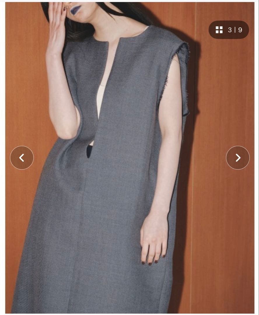 ワンピース TODAYFUL doubleface keyneck dress 38size