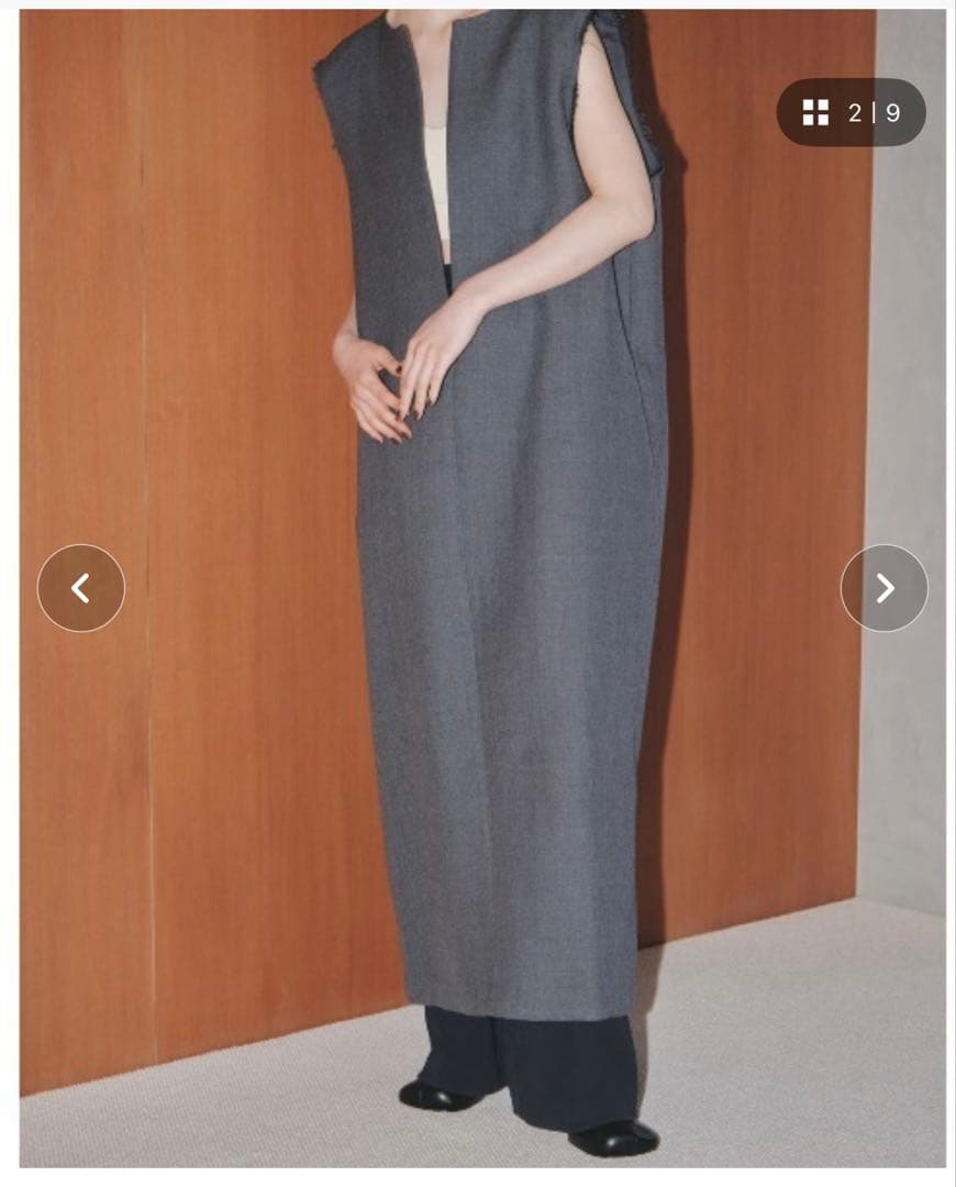 ワンピース TODAYFUL doubleface keyneck dress 38size