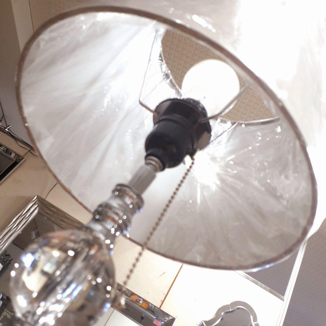 輸入雑貨　北欧　『球体ガラス・シェードランプ』　卓上　グレー