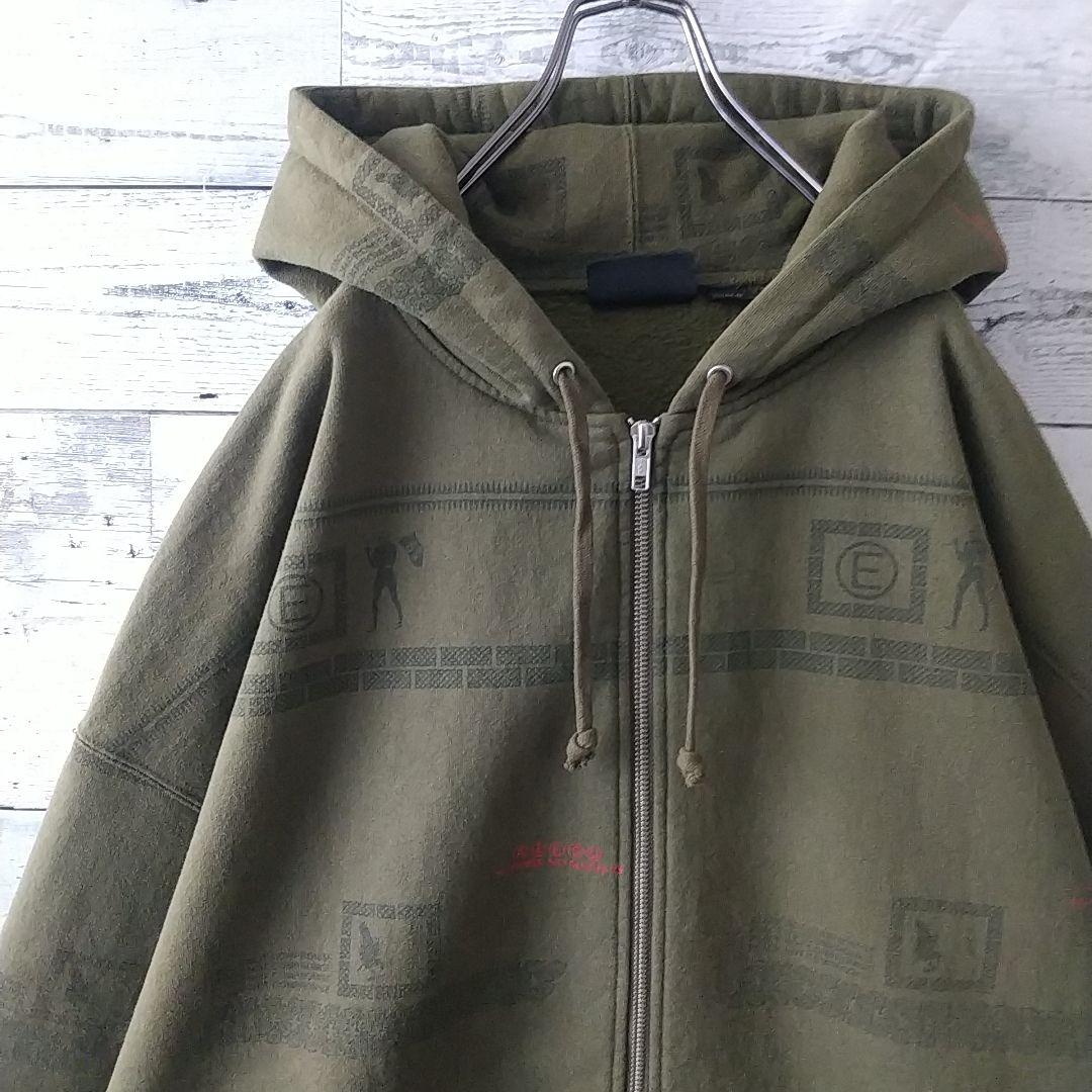 美品☆入手困難☆シュプリーム×アンダーカバー 刺繍ロゴ 総柄 パーカー L