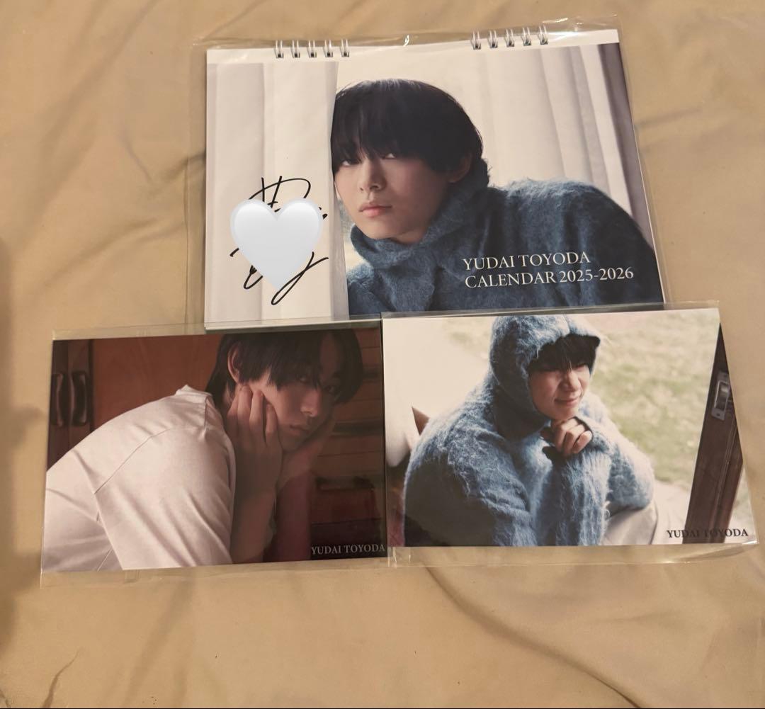 豊田裕大 直筆サイン入りカレンダー ポストカード2枚セット