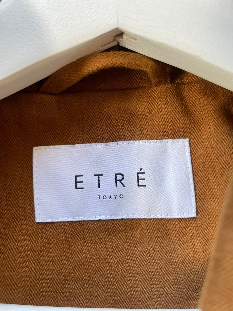 ETRÉ TOKYO ヘリンボーンオーバーサイズコート
