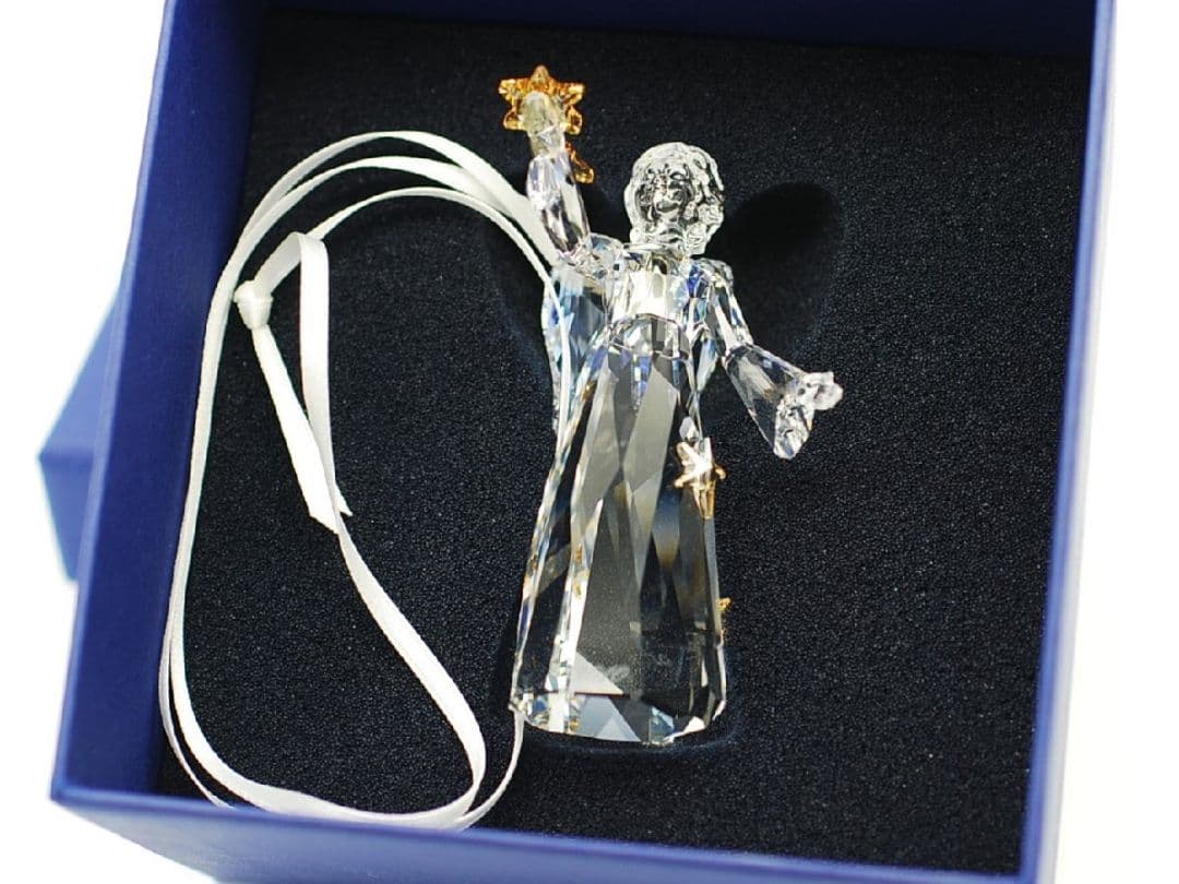 スワロフスキー クリスタル2010年度限定 エンジェル天使 オーナメント 置き物
