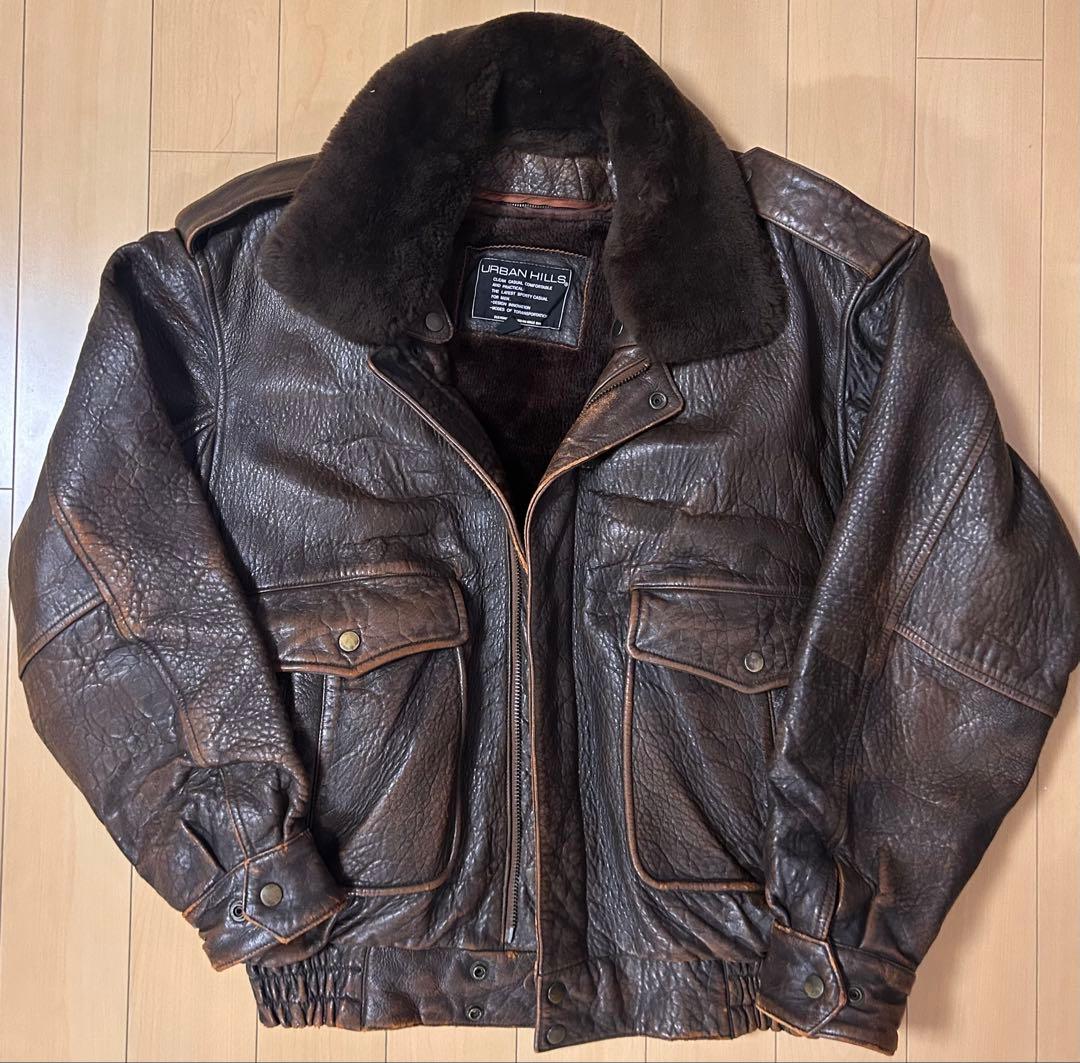 URBAN HILLS ダークブラウン G-1フライトジャケット