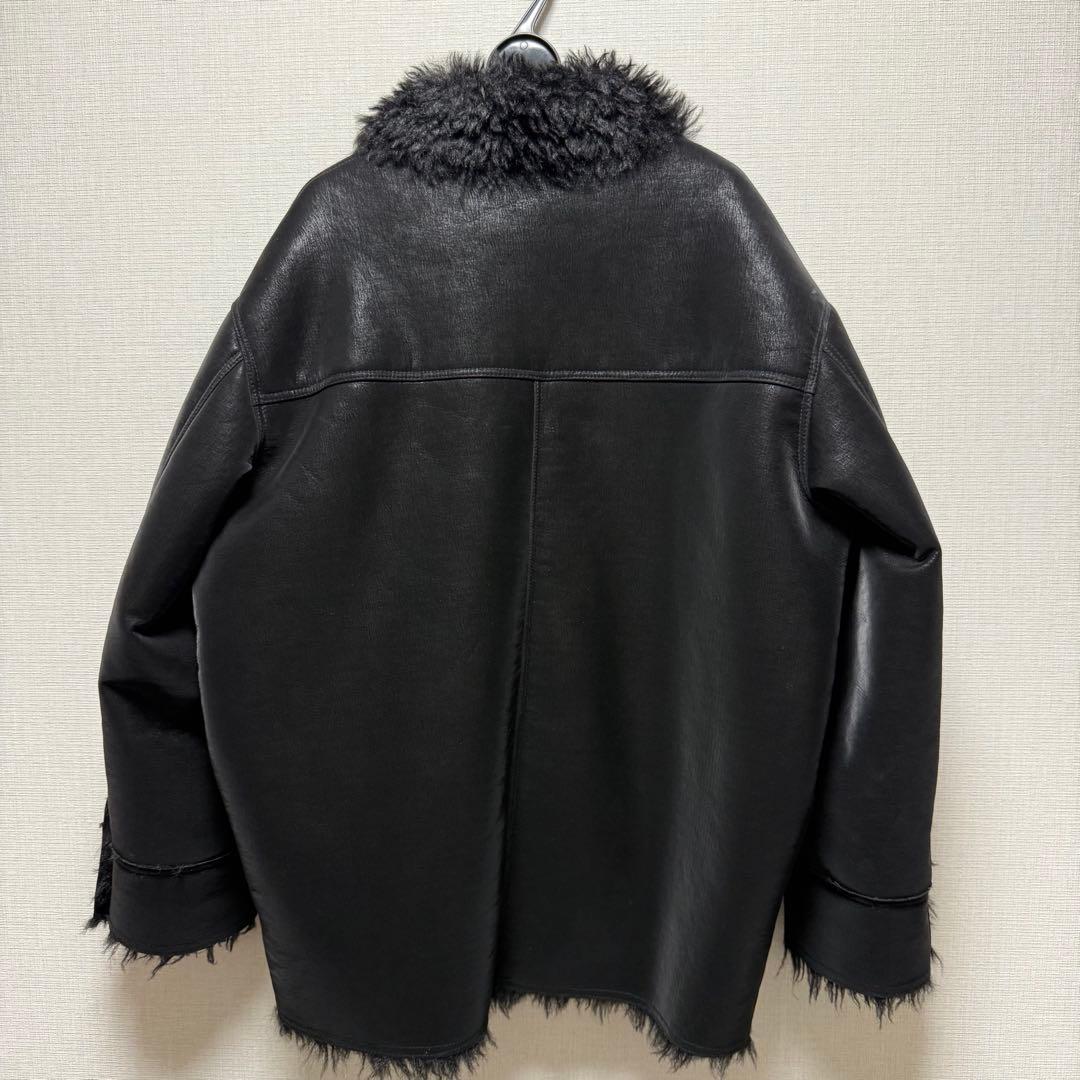 完売品 MAISON SPECIAL リバーシブルフェイクレザームートンブルゾン